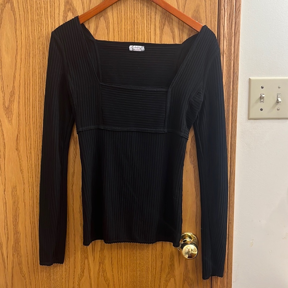Free People Intimately Ribbed Lala Layering Long Sleeve